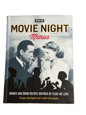 TCM Movie Night Menus – Black, White & Gold Accents
